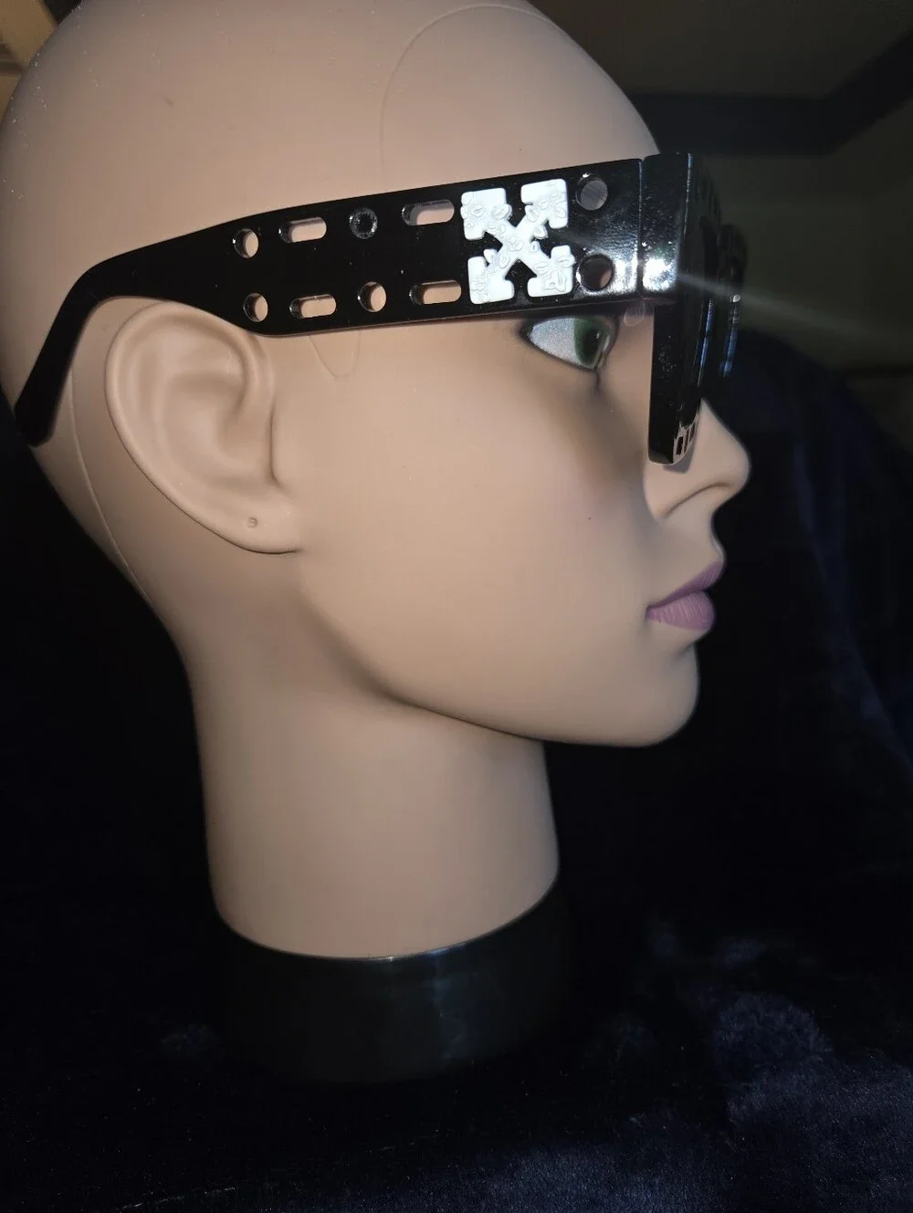 Off-White Black Studded Square-Frame Sunglasses